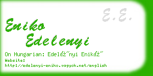 eniko edelenyi business card